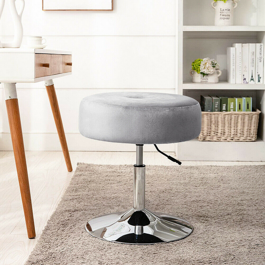 NYRA (ZB-S08) GREY/SILVER OTTOMAN